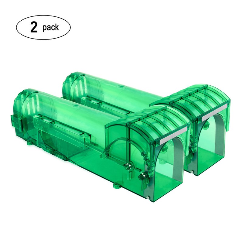 塑料大号高灵敏老鼠盒 诱饵q捕鼠盒 humane mouse trap 捕鼠器