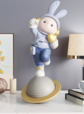 2023兔e年摆件客厅玄关酒柜家居饰品办公室桌面装饰送闺蜜生日礼