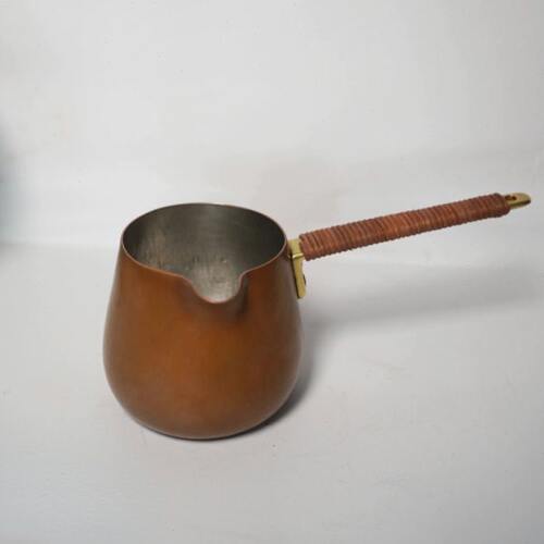 手工铜咖啡分享杯分享壶铜奶锅铜烤茶罐日式铜手冲器具锤纹