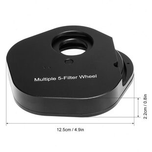 滤轮滤镜5 英5色寸式片手动天文望远镜配件 目视/拍摄 配件镜1.2