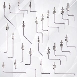 百分表针头平测尖异型表针弯型测规探表测5表2.针千分针M表头高度