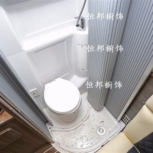 房车卫生间卷帘门推拉门门帘隐藏后不占空间卫生间家用圆形折叠门