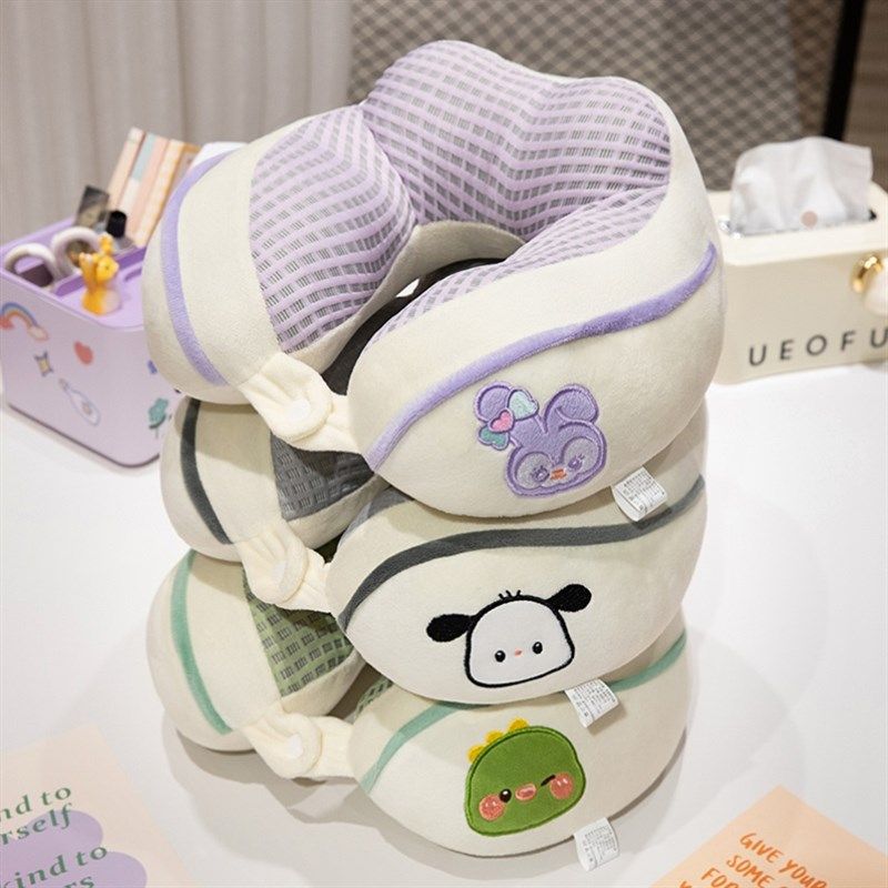 夏天冰丝U型枕护颈枕坐车高铁睡觉神器飞机旅行枕学生午睡枕U形枕,床上用品,U型枕/便携枕,淘宝优惠券,粉丝福利购,淘宝优惠卷