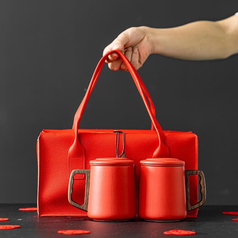 新婚礼物高级实用高级实用结婚红色水杯一对陶瓷对杯订婚礼物高档,纺织面料/辅料/配套,服装加工设备,淘宝优惠券,粉丝福利购,淘宝优惠卷