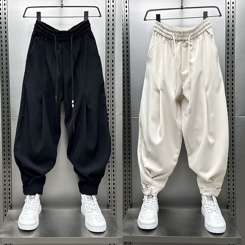 夏季新品男潮流冰丝裤宽