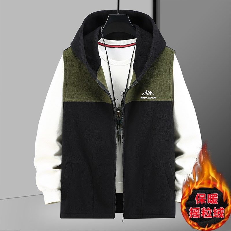 380斤潮流秋冬摇粒绒马甲男胖子加肥加大码宽松连帽坎肩保暖背心,男装,常规马甲,淘宝优惠券,粉丝福利购,淘宝优惠卷