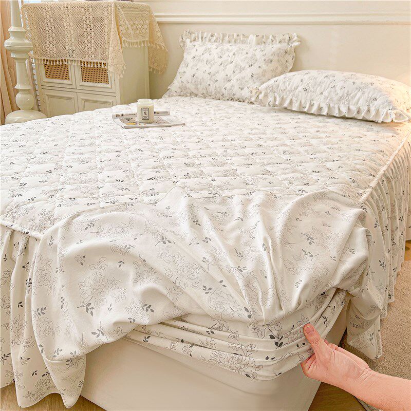 A类床裙带皮筋全包床笠床罩三件套席梦思防滑非全纯夹棉床套加厚,床上用品,床裙,淘宝优惠券,粉丝福利购,淘宝优惠卷