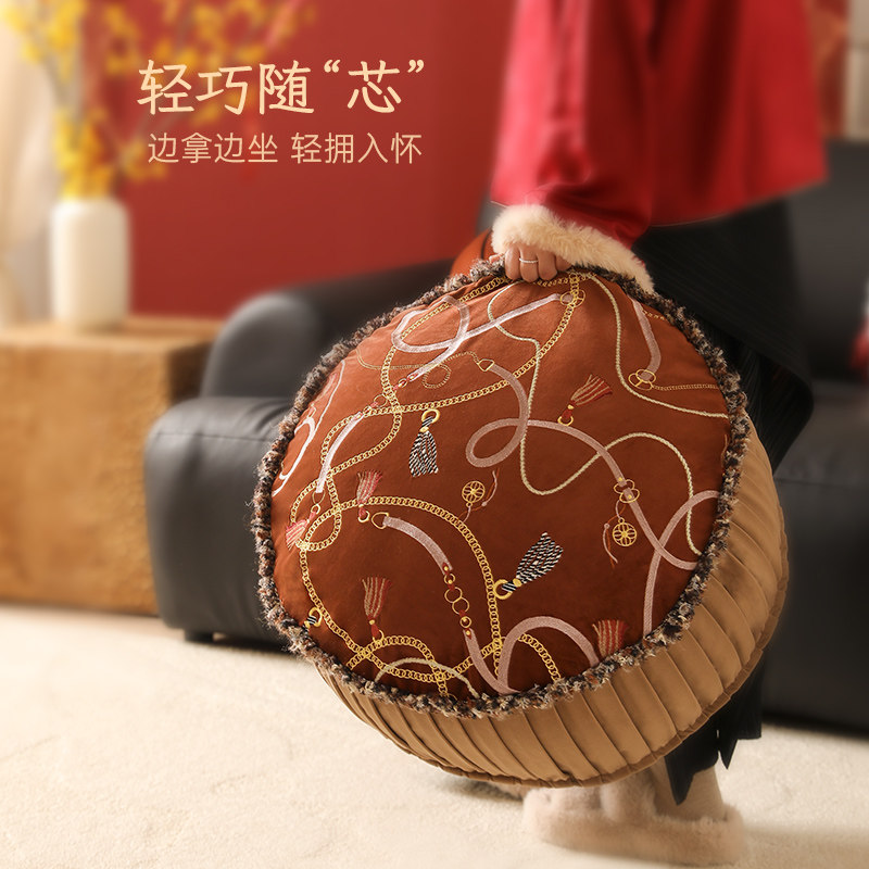 坐墩刺绣蒲团新年沙发客厅飘窗榻榻米新中式懒人坐垫地上阳台坐垫,居家布艺,蒲团,淘宝优惠券,粉丝福利购,淘宝优惠卷