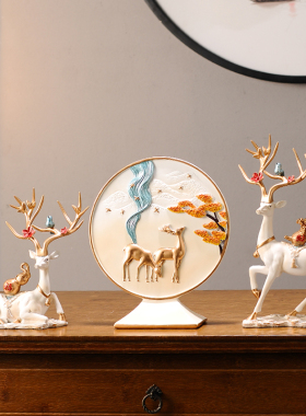 现代家居创意鹿摆件玄关客厅电视酒柜装饰品乔迁新居结婚礼物