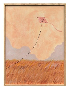 布纸有爱 进门玄关装饰画 橙色田园风景挂画北欧风客厅沙发背景墙