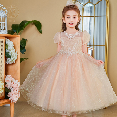 女童礼服生日公主裙儿童唱歌主持人朗诵走秀庆典小女孩钢琴演出服