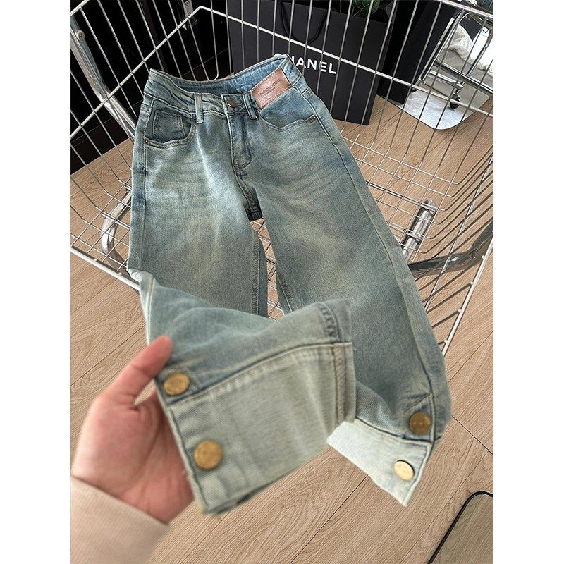 300斤大码复古窄版直筒牛仔裤女夏季显瘦女装裤子胖mm九分烟管裤,女装/女士精品,大码裤装,淘宝优惠券,粉丝福利购,淘宝优惠卷