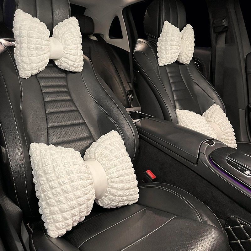 汽车头枕车用靠枕可爱网红车载座椅靠背垫腰靠车R内护颈枕一对四