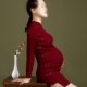 摄影 简约孕妈咪艺术照写真服影楼孕妇装 孕妇拍照服装 复古旗袍时尚