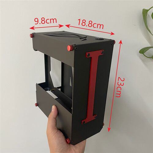 P11042机箱  4.2L 小1U电源itx机箱,全高独立显卡