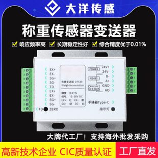 大洋DT530称重测力传感器变送器信号放大器拉压力数字量模拟量