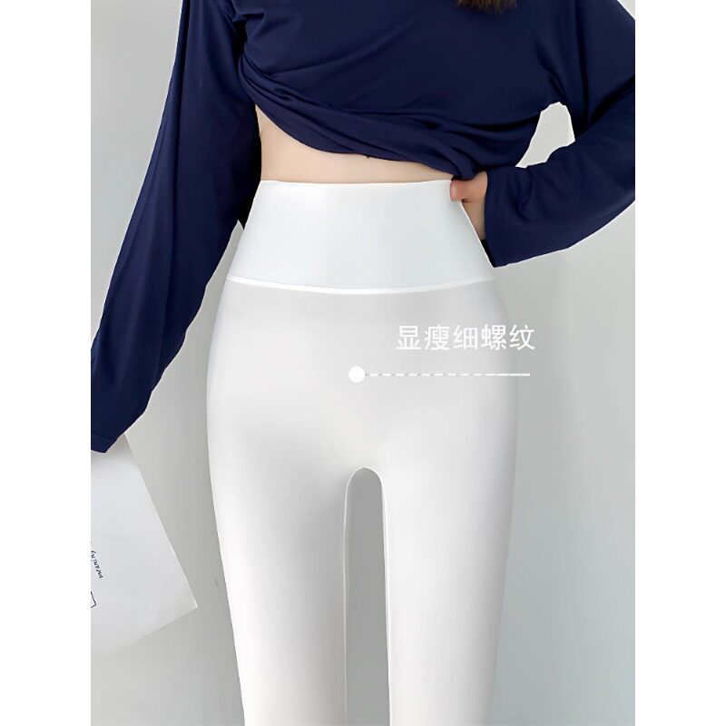 竖条纹螺纹鲨鱼裤女外穿