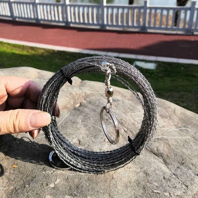 割水草钢丝锯条线锯鱼蟹小龙虾塘拉伊乐藻不锈钢拉水草绳锯