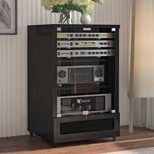 专业功放机柜机架专业音响功放机柜影音设备器材带玻璃门柜子脚架