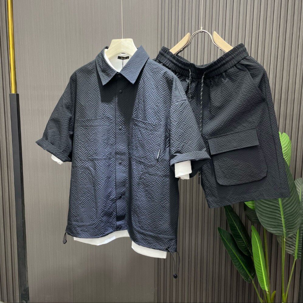 强烈推荐~时尚休闲套装男