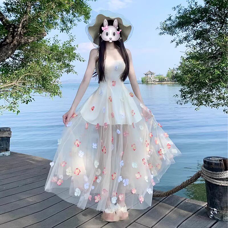 夏日绝美小裙子海边度假