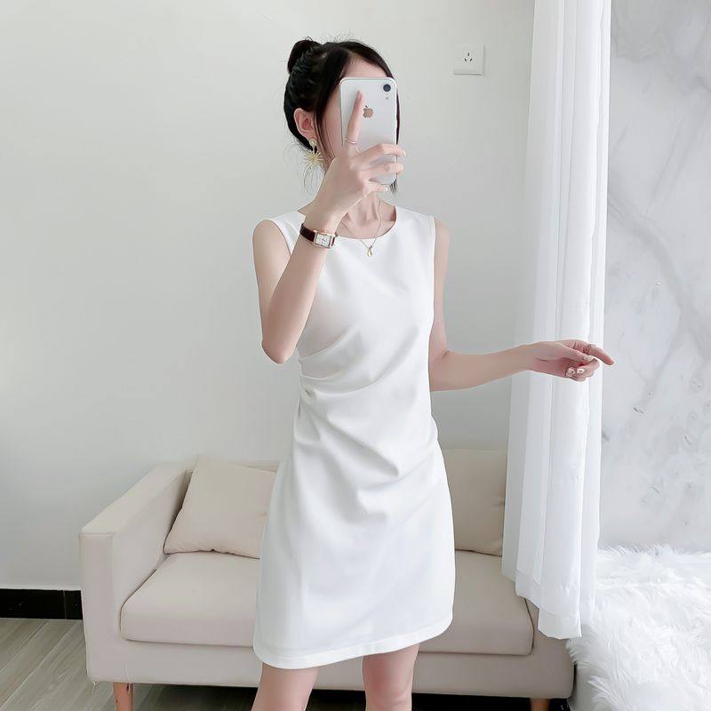 2021新款夏白色修身显瘦短款礼服/晚装