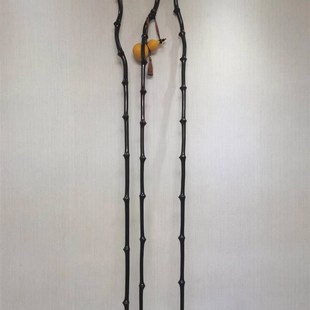 文人筇竹杖罗汉竹算盘文玩竹装饰摆件户外徒步登山杖防滑手杖拐棍