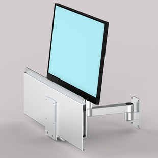 显示器键盘一体支架电脑显示屏带键盘托架工业设备机械臂折叠壁挂