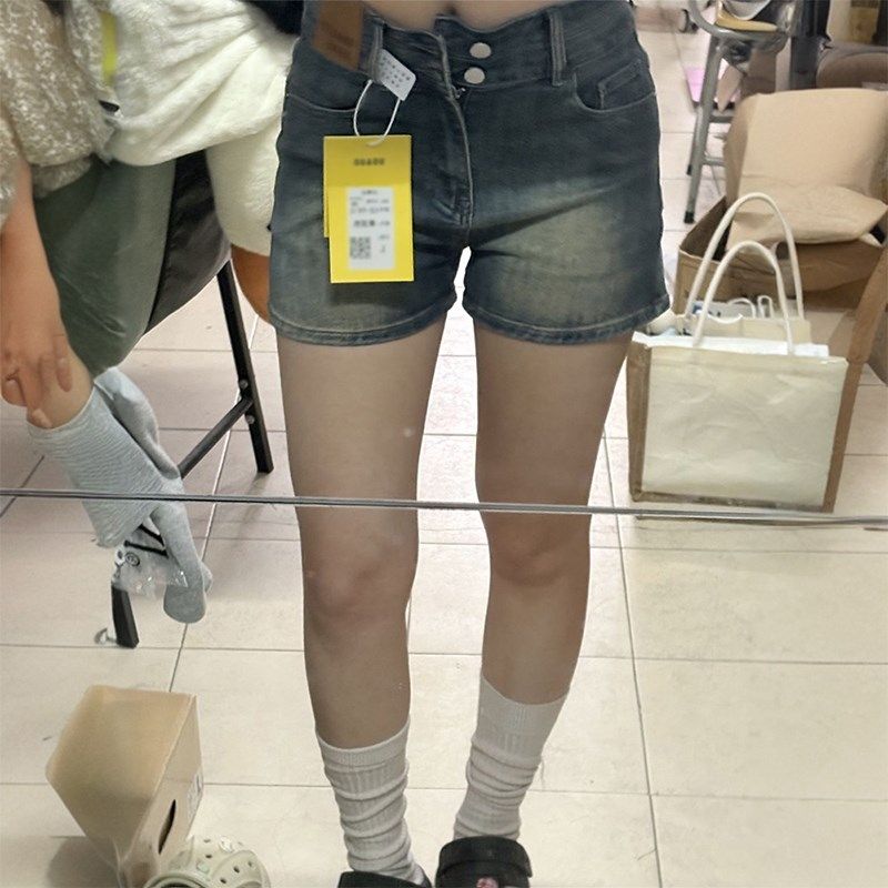 300斤特大码女装复古水洗做旧牛仔短裤女胖mm修身显瘦弹力a字热裤,女装/女士精品,大码裤装,淘宝优惠券,粉丝福利购,淘宝优惠卷