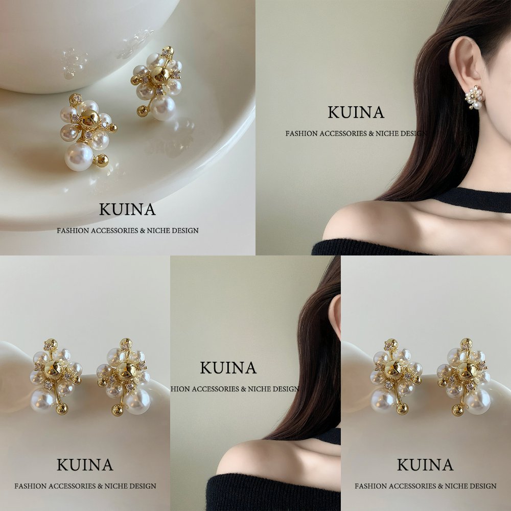 复古珍珠耳环新爆款轻奢感耳钉