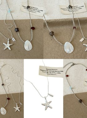 珍珠母贝新款夏日度假风海项链