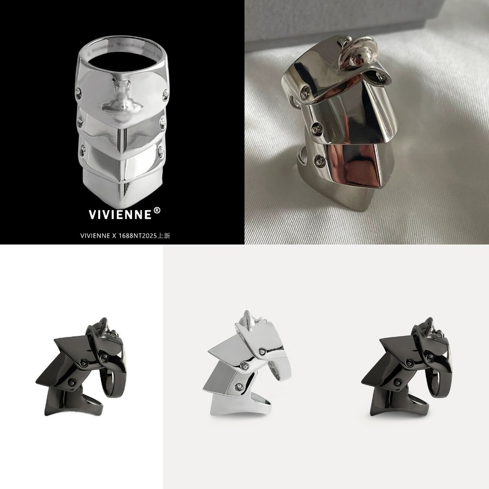 锌合金朋克Vivienn戒指/指环