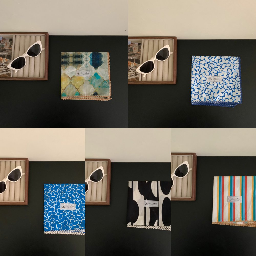 新款复古时尚纯棉围巾小方巾丝巾