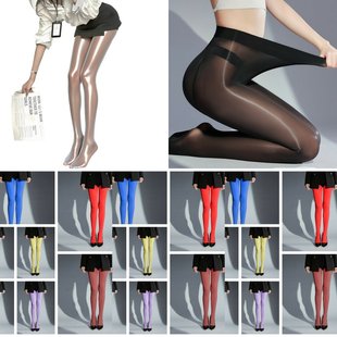 马油袜油亮春夏秋显瘦黑色钢丝袜丝滑透气防勾丝极光打底连裤 袜子