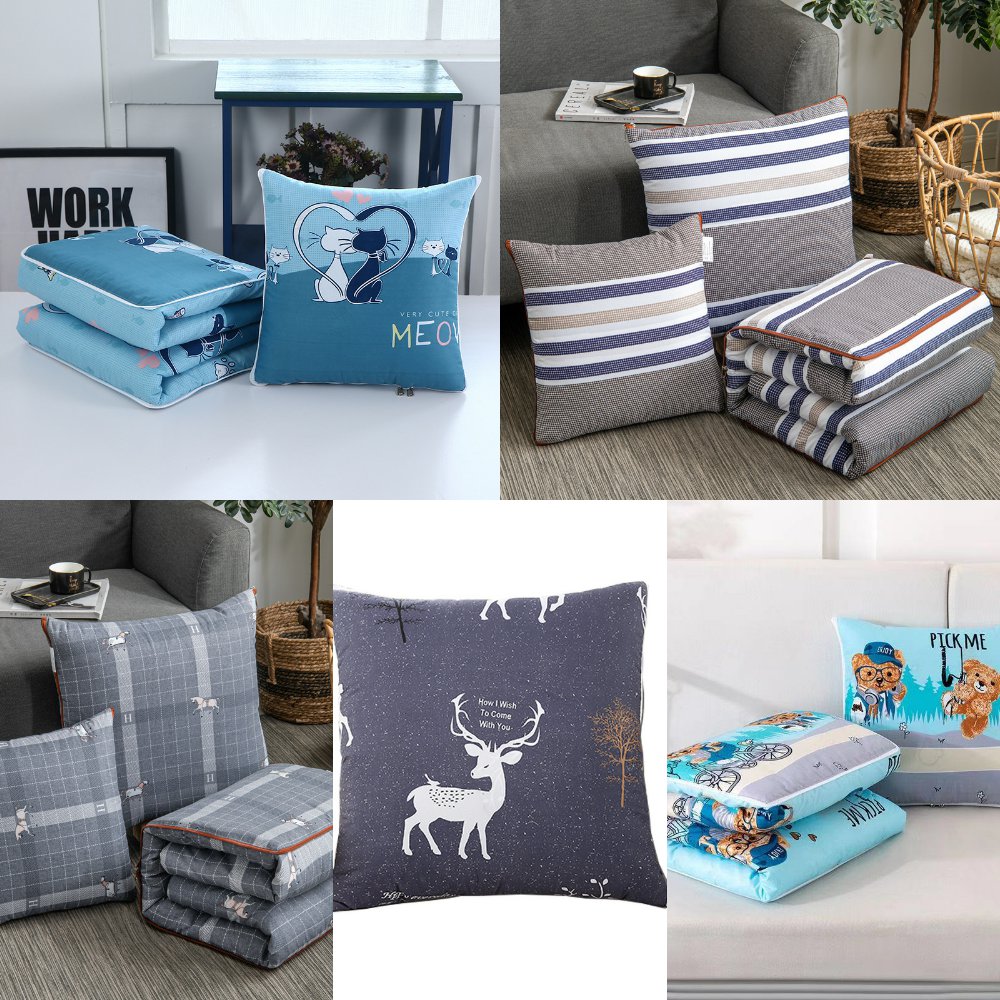 抱枕被两用办公室午睡靠垫枕头学