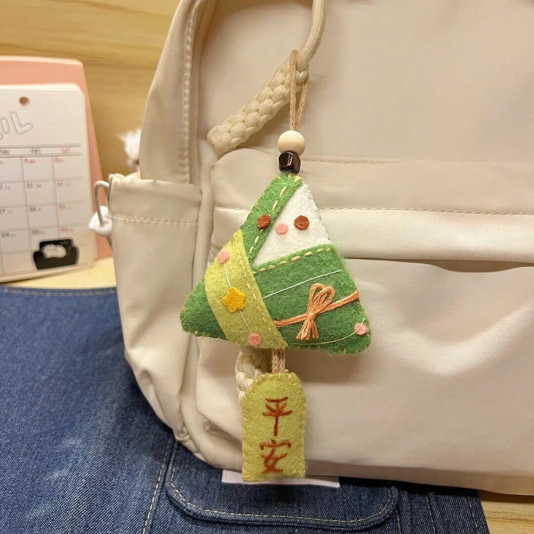 手工diy端午节礼物粽子香囊材料包挂件钥匙扣创意礼品-T