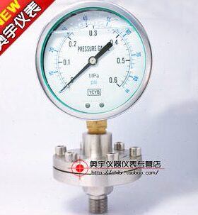 -耐震隔TP格规隔压力表膜Y压力表M式0N膜/10全螺纹L/隔膜压力表