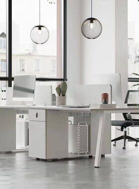 椅六桌简约办公室组合简易职员办公桌双人卡座工位员工人四人屏风