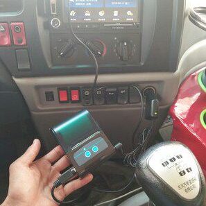 车年审打印机记录仪设备USB外接车载GPS定位串口23速东风车天龙2