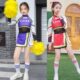 式 运动会开足球啦啦操演出服宝贝中国风合唱服幕儿童演出服表演服