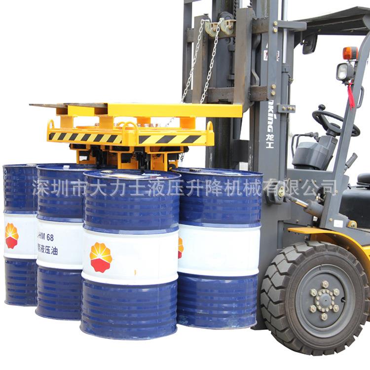 TY6油桶吊具叉车六桶吊夹行车油桶夹吊TY8铁桶塑料桶通用