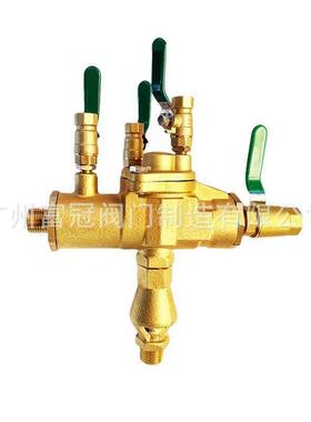 HS11X-16T黄铜丝扣防污隔断阀螺纹倒流防止器防污水倒流隔断阀