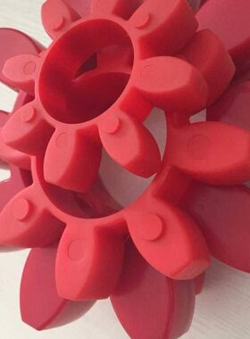 梅花缓冲垫S胶轴50红色胶轴复盛A2K片性联/空压机联W联轴器弹