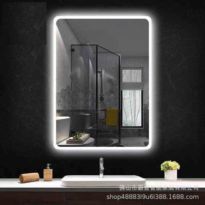 浴室智能镜子浴室挂镜带灯镜子挂墙式LED智能触摸屏卫生间镜子