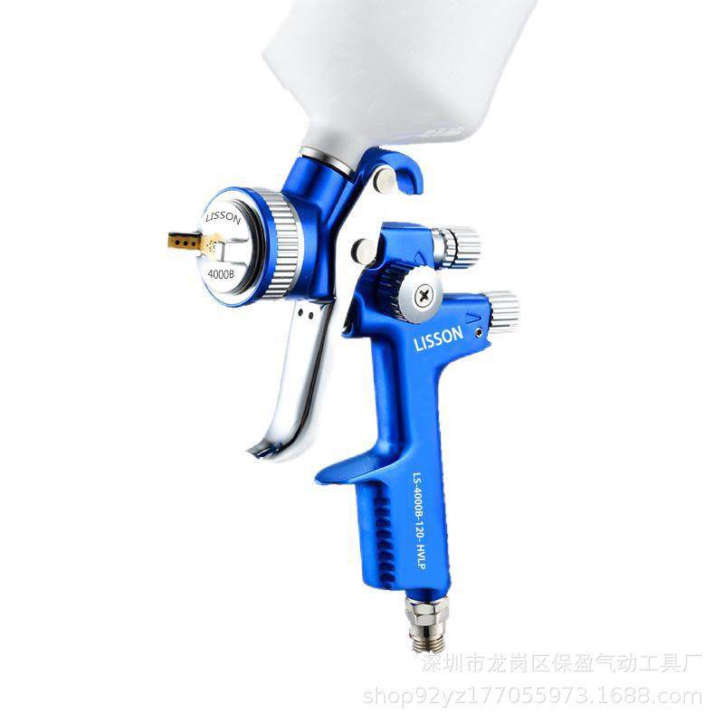低压4000B型气动油漆喷枪汽车木工家具手持自动喷漆工具多功能