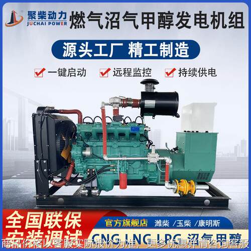 养殖场用50KW沼气发电机组380V三相电 50千瓦CNG管道天然气发电机