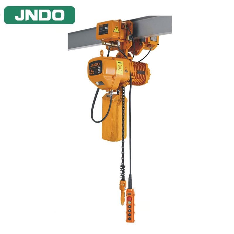 厂家供应0.5吨1吨倒链环链电动葫芦带跑车U运行式链条葫芦