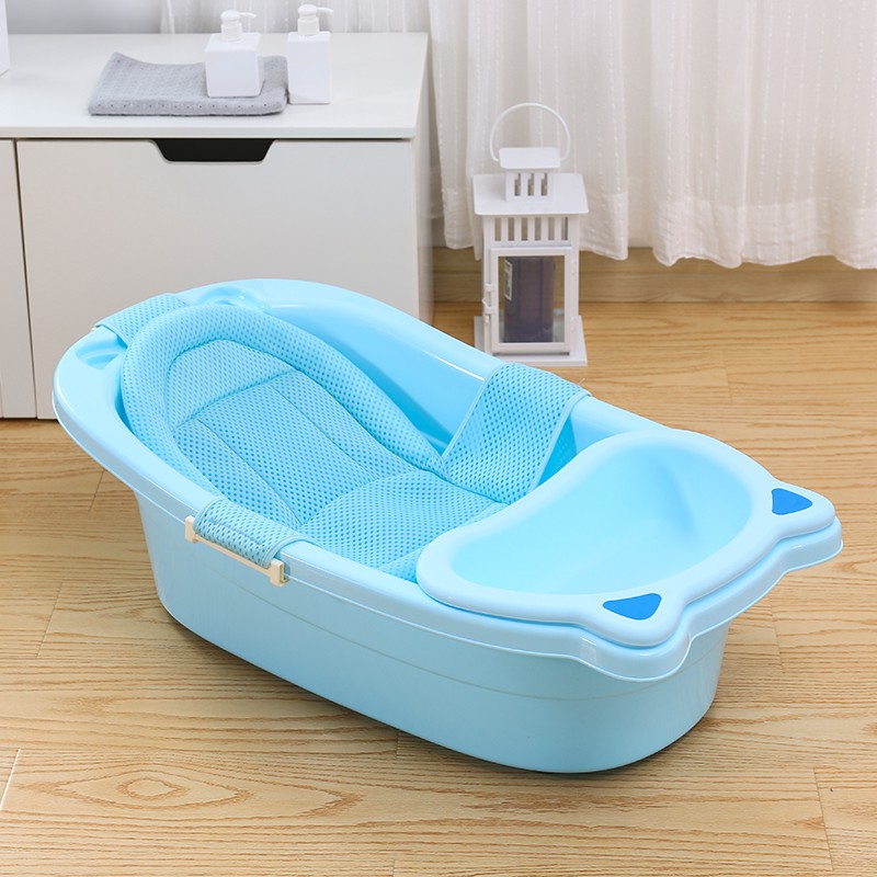 婴儿洗澡网宝宝洗澡防滑通用新生儿浴盆架P沐浴架浴网兜可坐躺