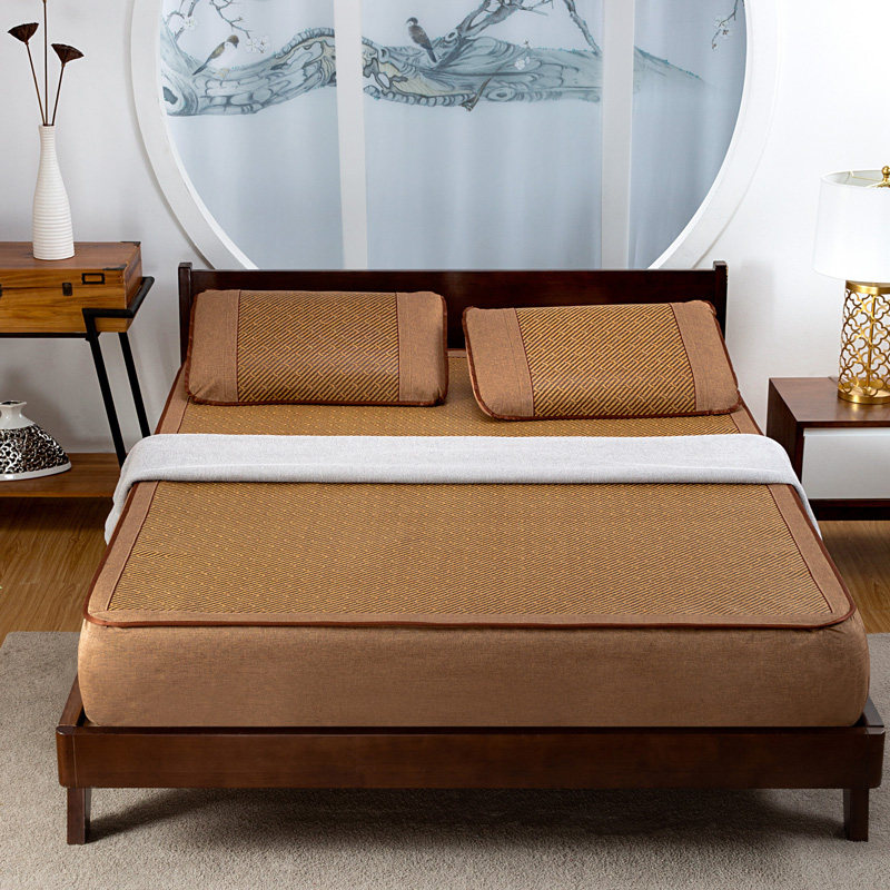 夏季床笠款藤席冰丝凉席三件套1.8m床可折叠全包滕席1.5米腾夏天2,床上用品,凉席/草席/麻席,淘宝优惠券,粉丝福利购,淘宝优惠卷