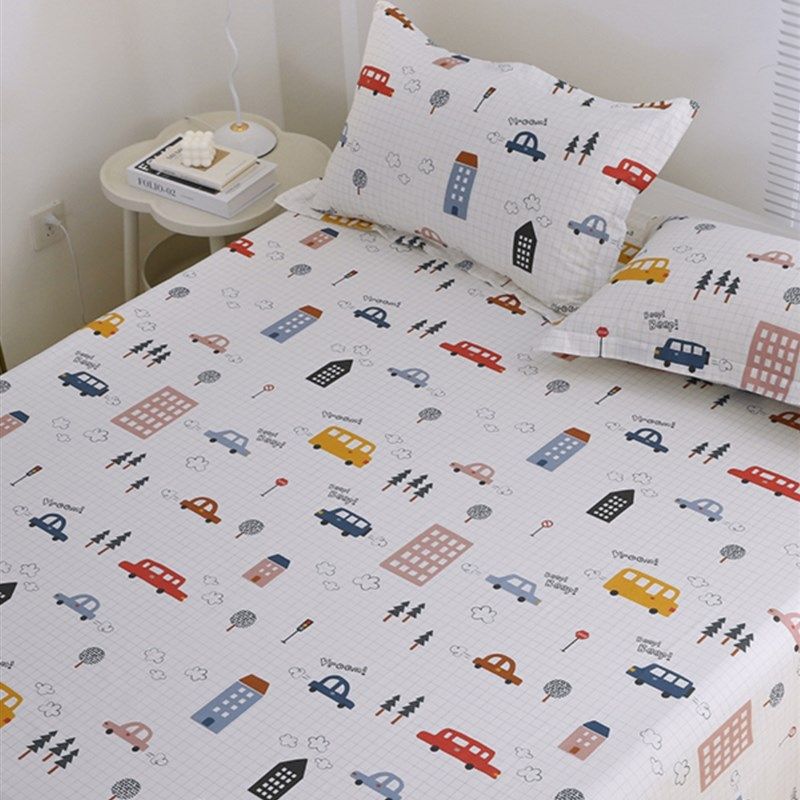 儿童纯棉卡通小汽车床单全棉斜纹高低床上下铺床笠睡单幼儿园定做,床上用品,床单,淘宝优惠券,粉丝福利购,淘宝优惠卷